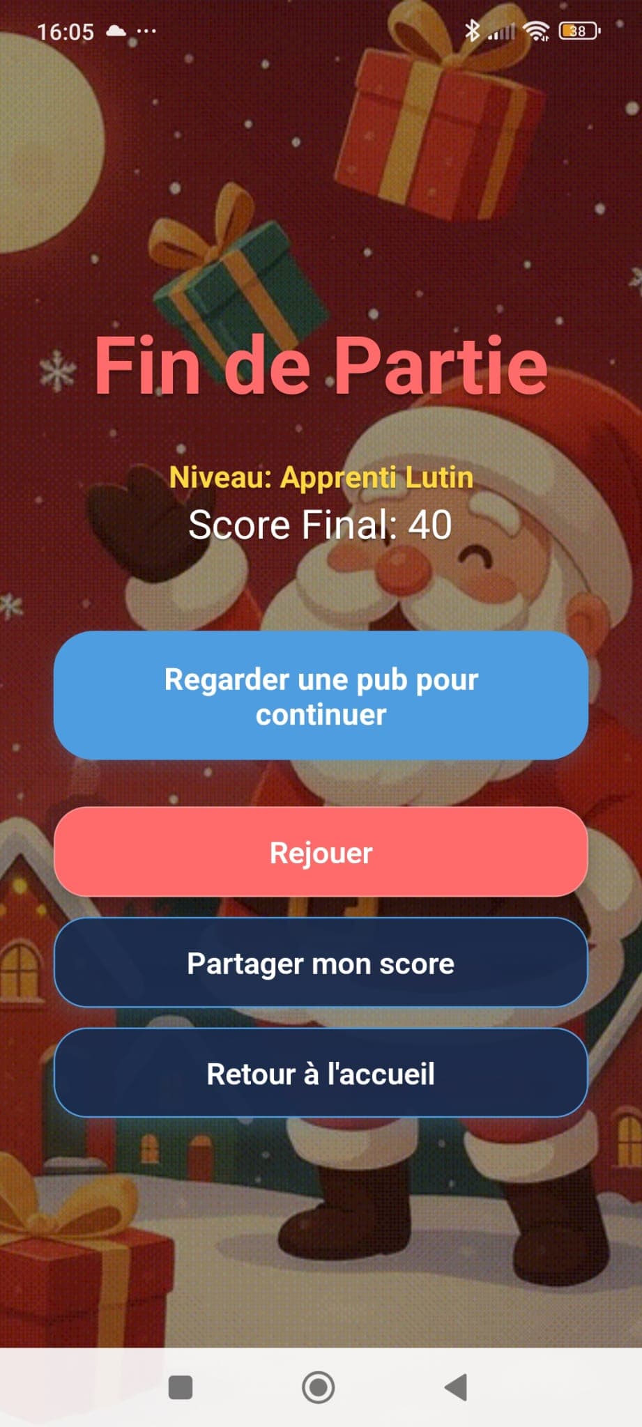 Noel Assist - Game Over